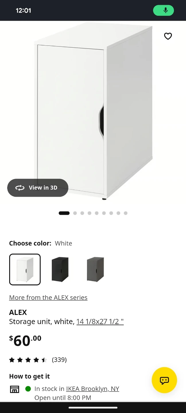 IKEA ALEX storage unit, white - photo 4