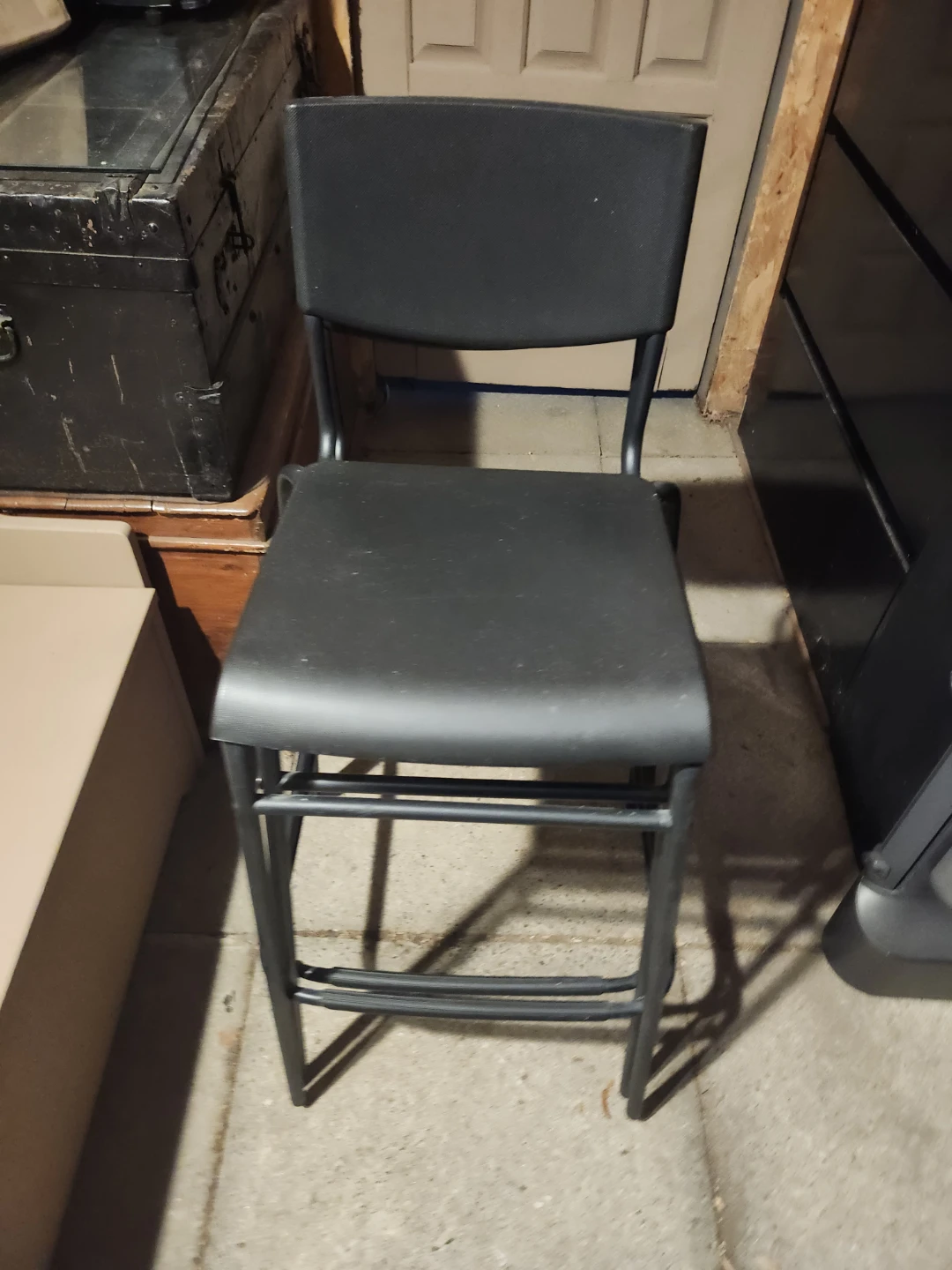 Two Black  Bar Stools - photo 5