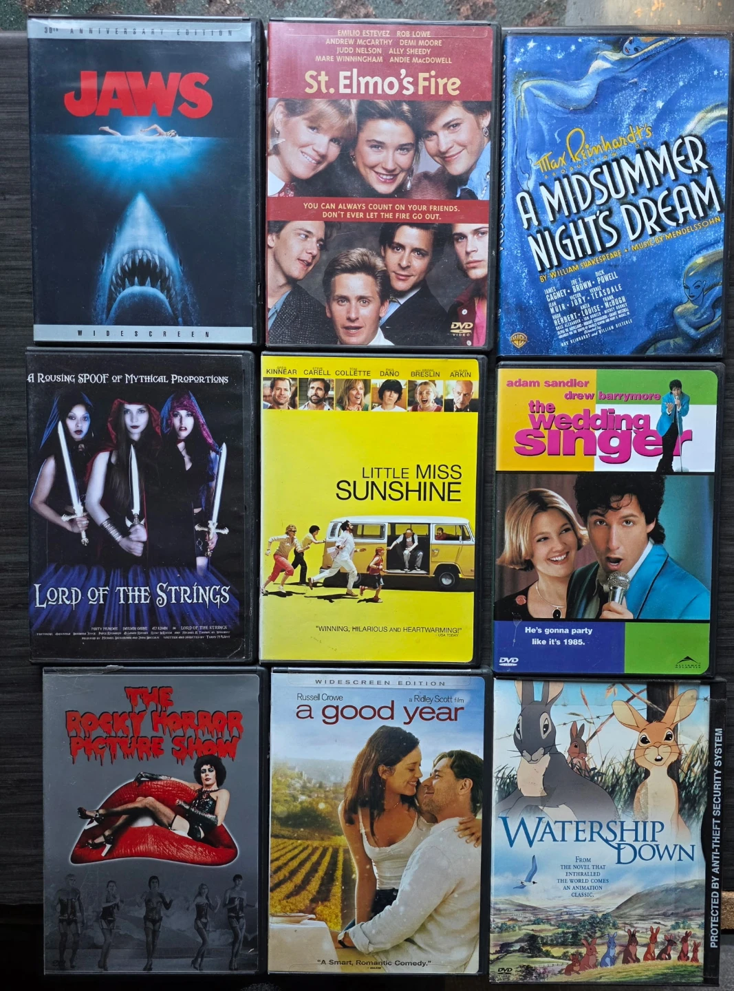 Lot of 9 Assorted DVD Movies