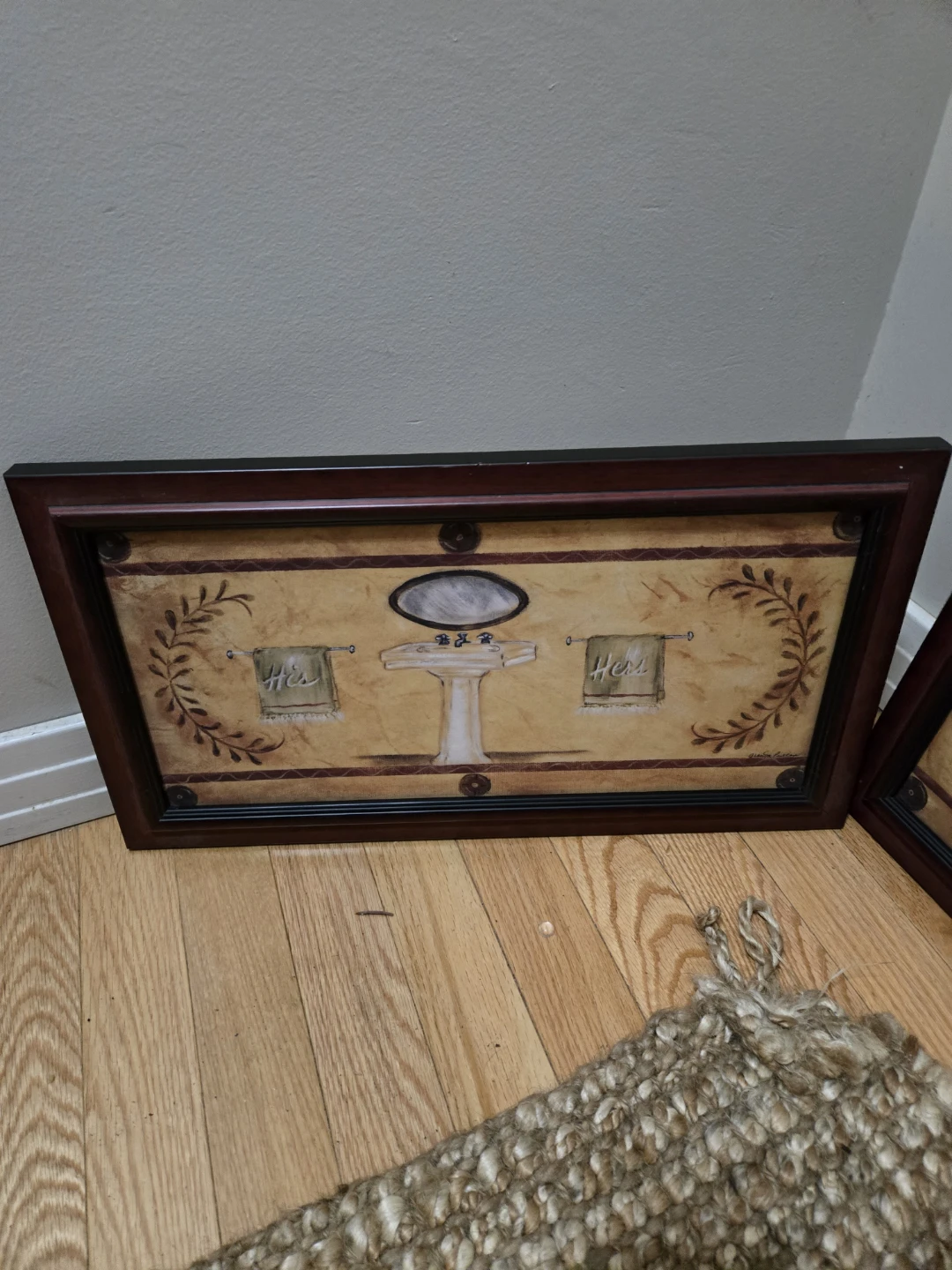 Set of 2 Vintage Bathroom Wall Art Prints - photo 2
