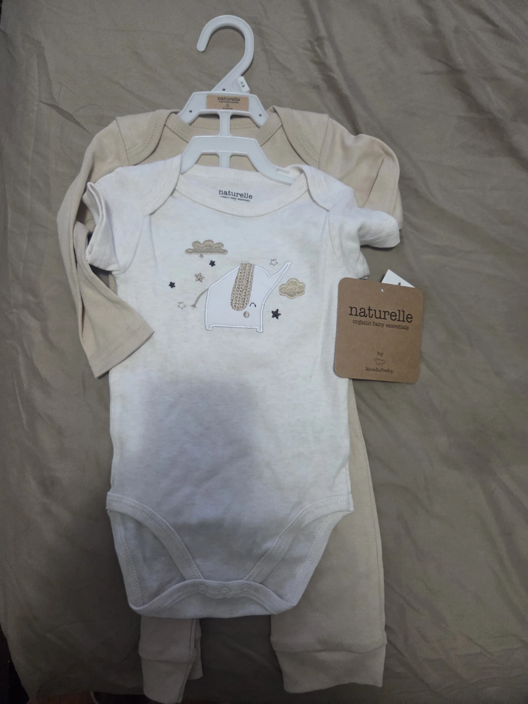 Naturelle Organic Baby Bodysuit Set