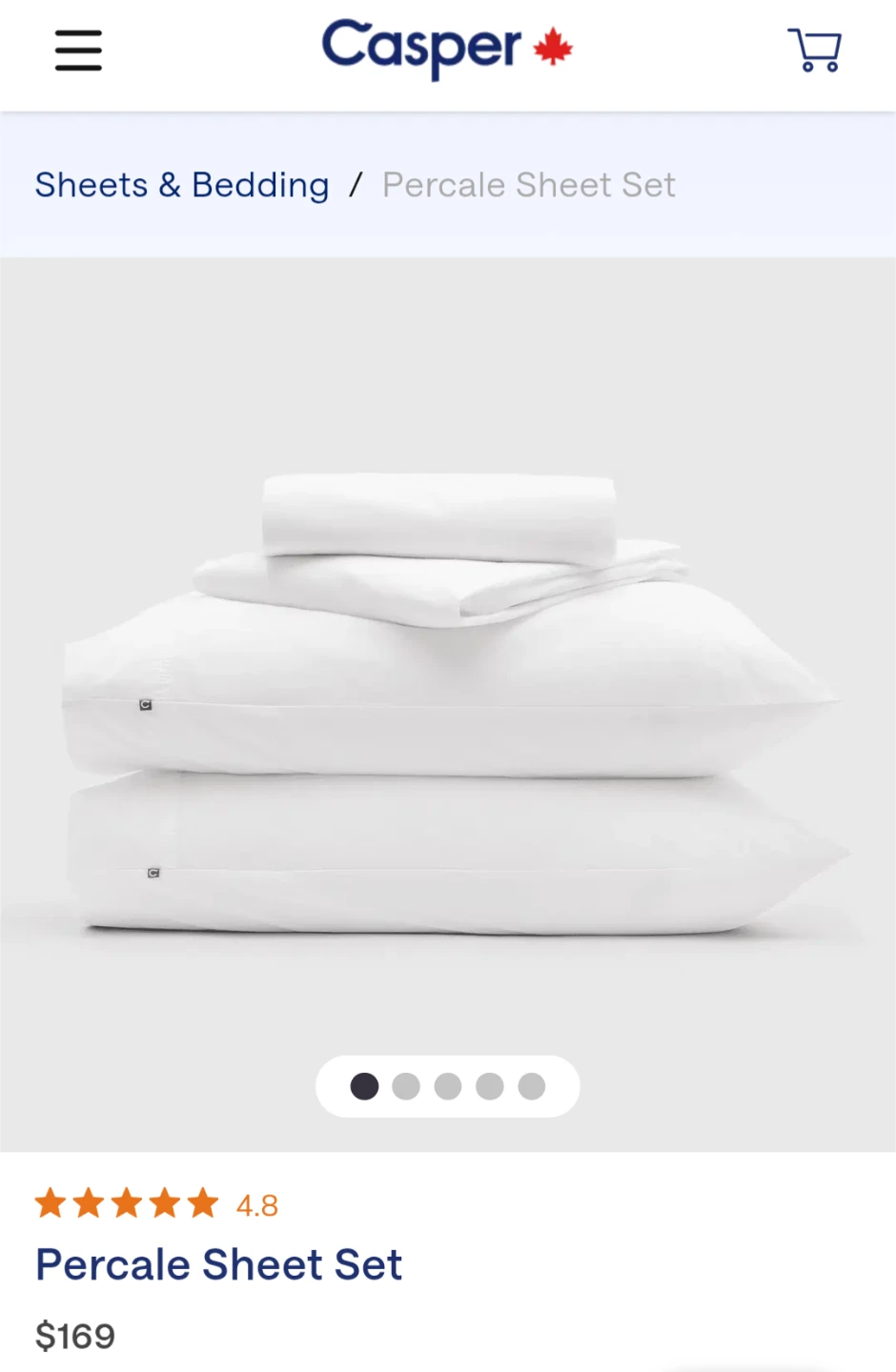 Casper Sheet Set - Queen - White
