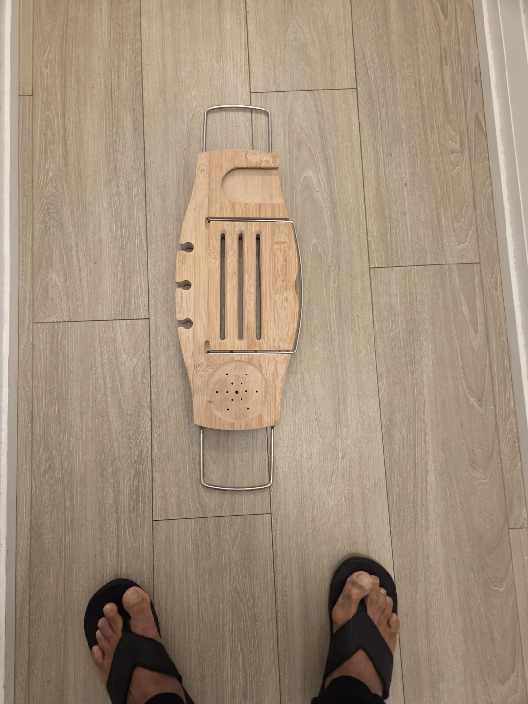 Adjustable Bamboo Bathtub Caddy Tray
