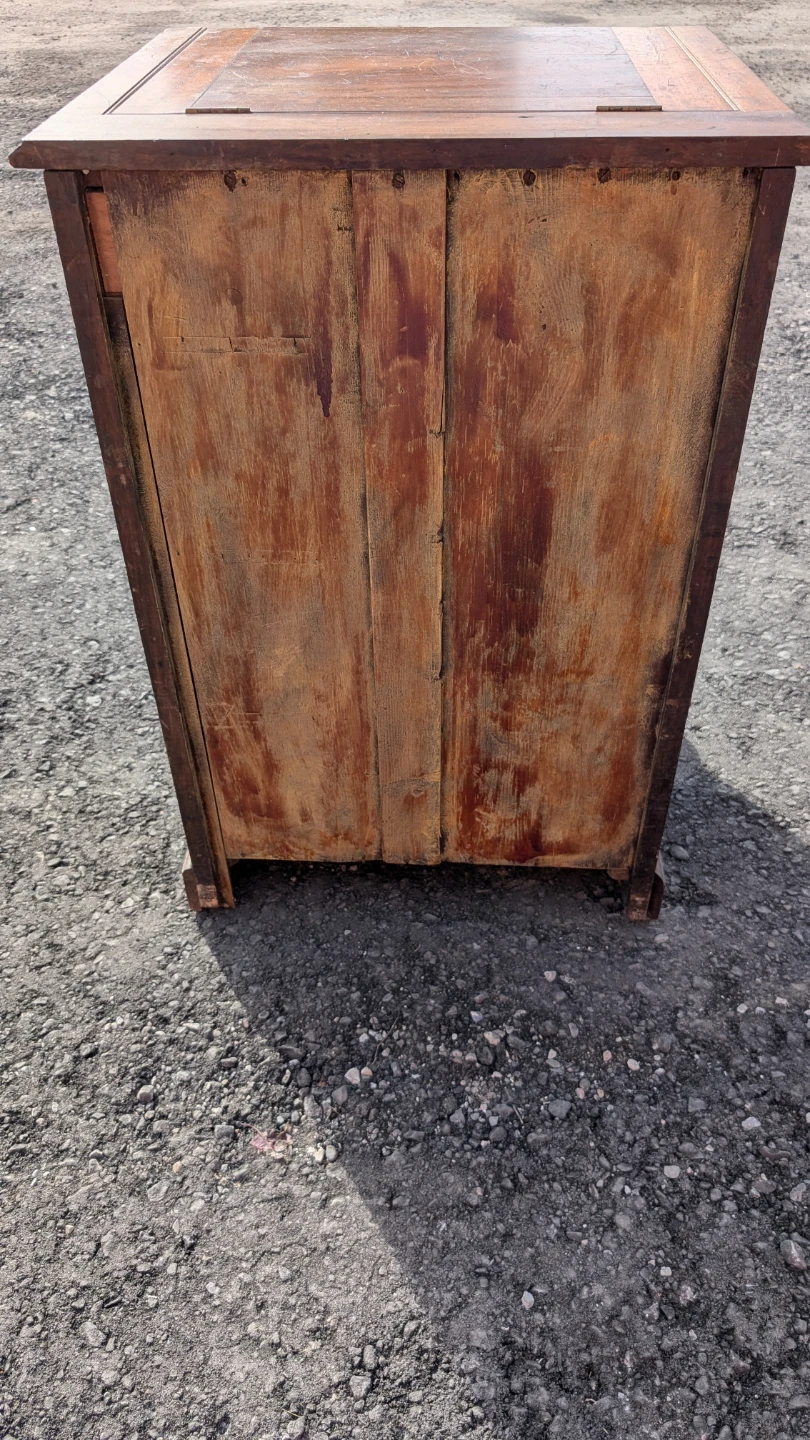 Vintage Wooden Washstand with Ceramic Basin - photo 3