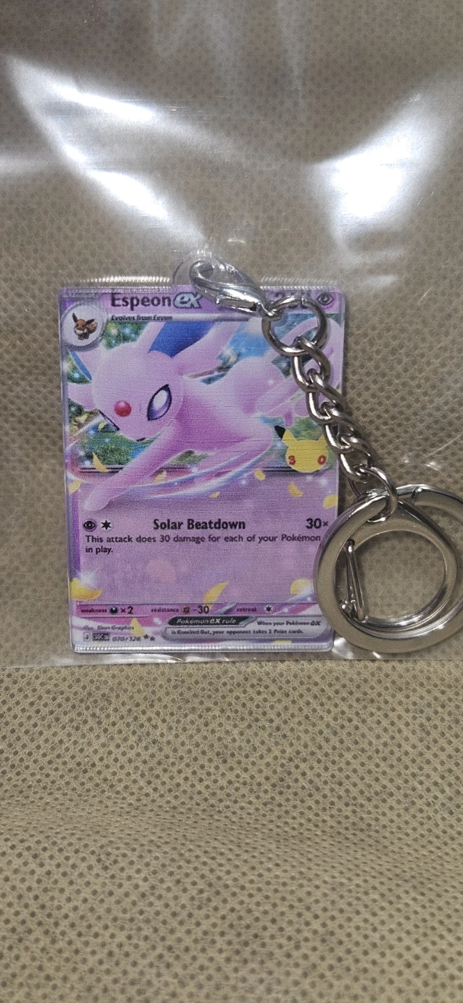Pokémon Premium Acrylic Card Keychains  – NEW! - photo 2