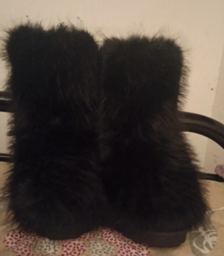 Fur boots!