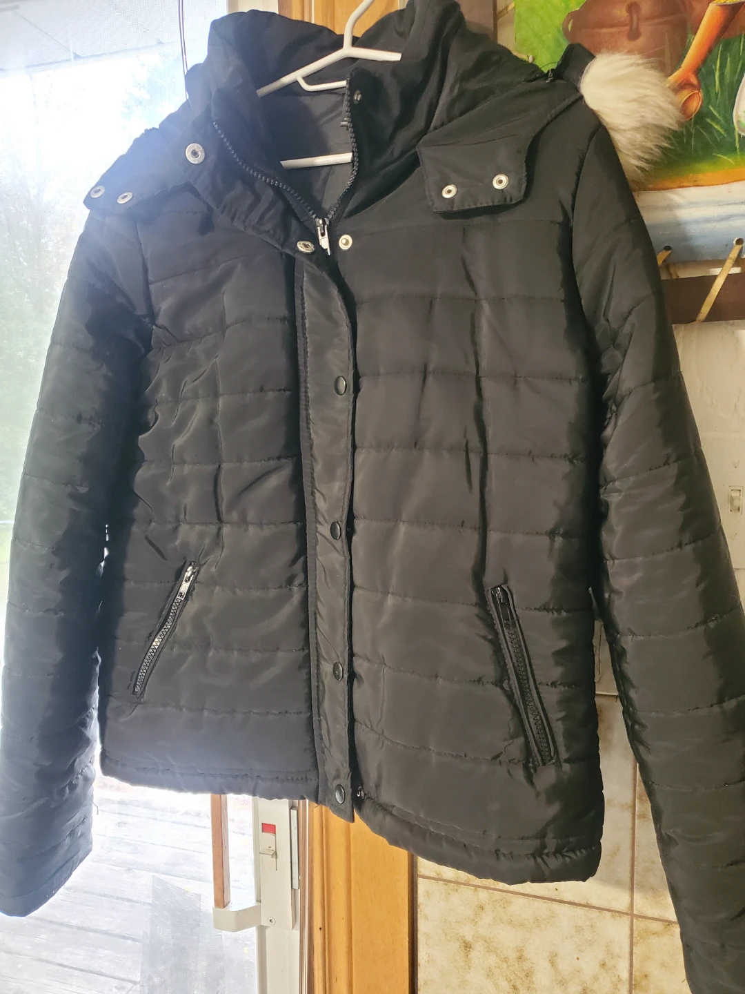 Streetwear Society Puffer Jacket Black