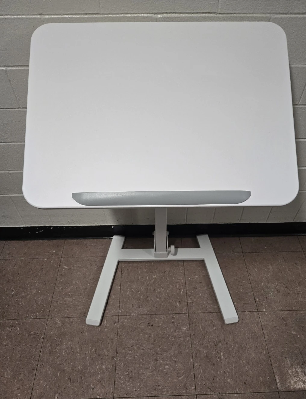 Adjustable White Standing Laptop Desk - photo 5