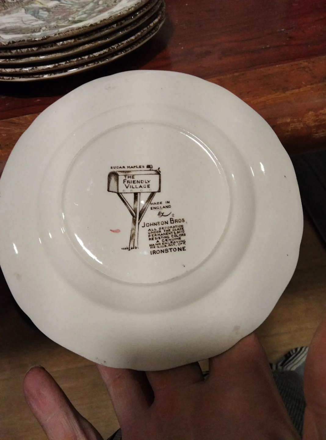 Johnson Bros The Friendly Village Sugar Maples Plates - photo 2