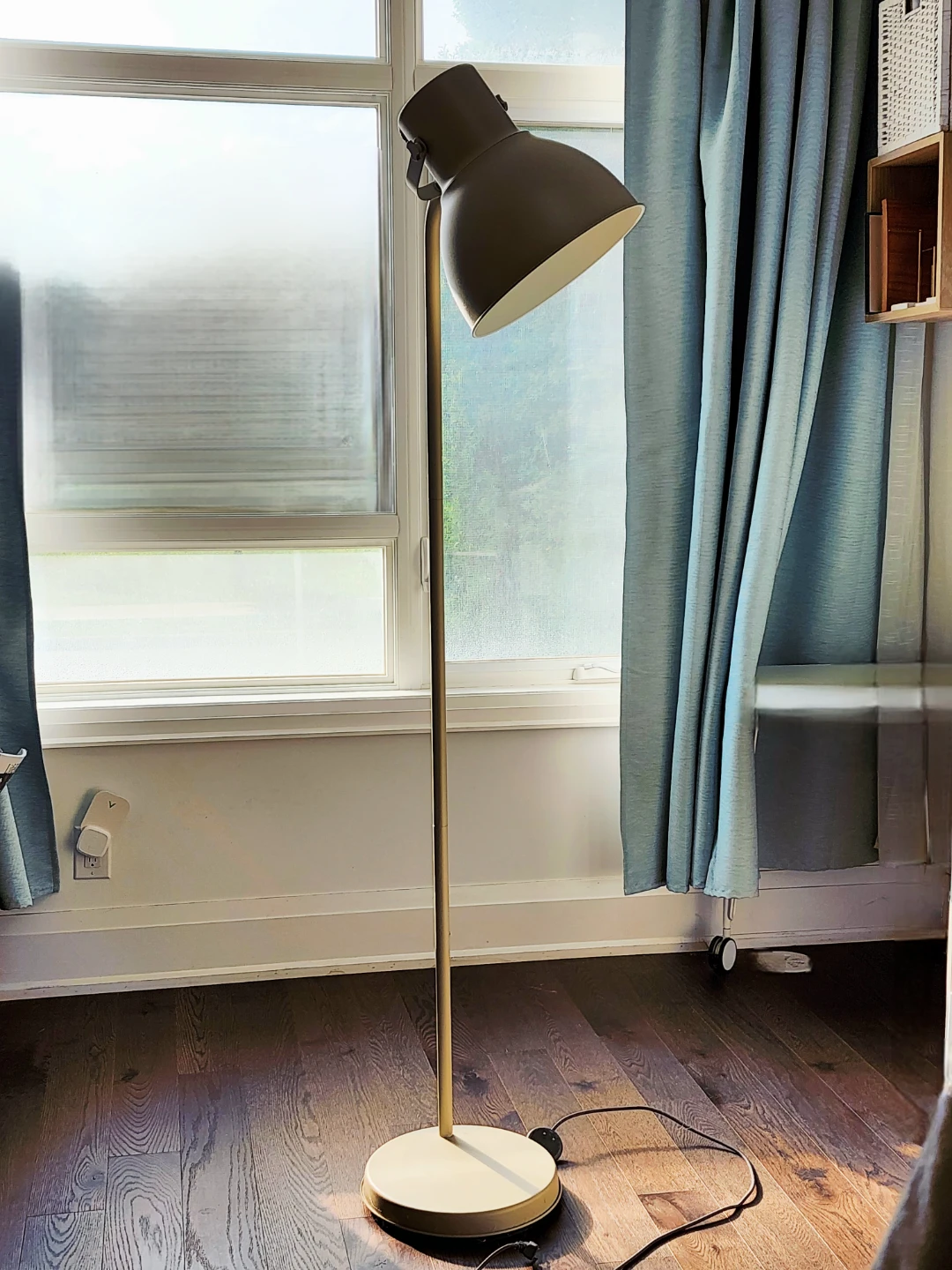 IKEA Beige Metal Floor Lamp