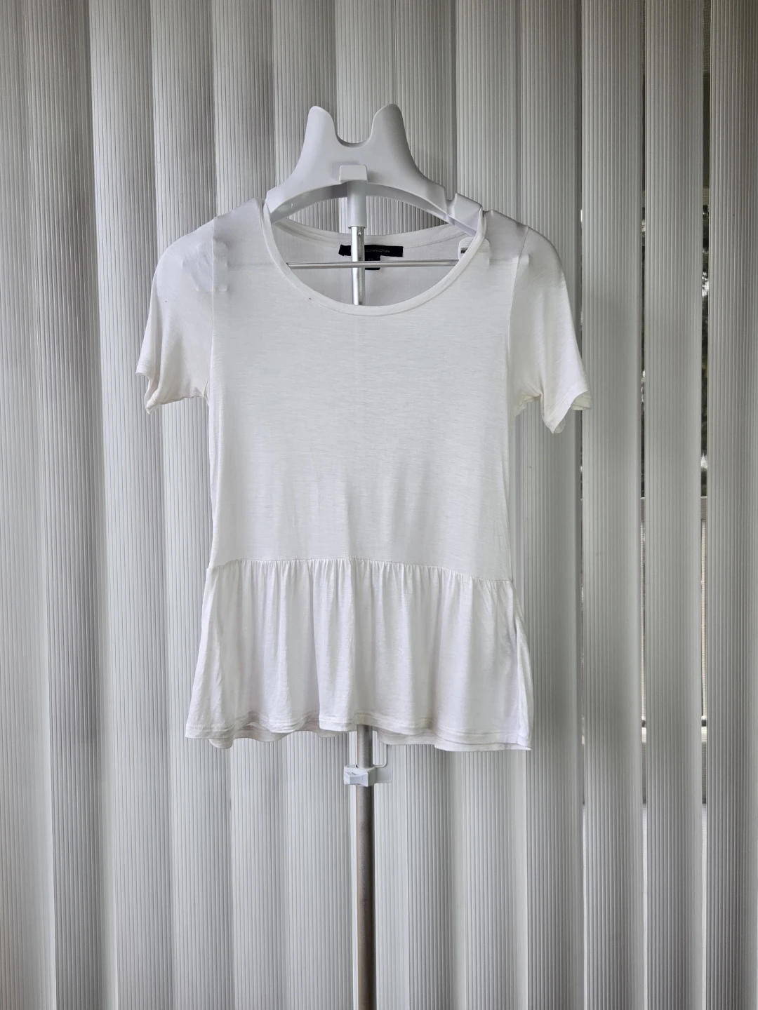 French Connection white peplum top - Size XS