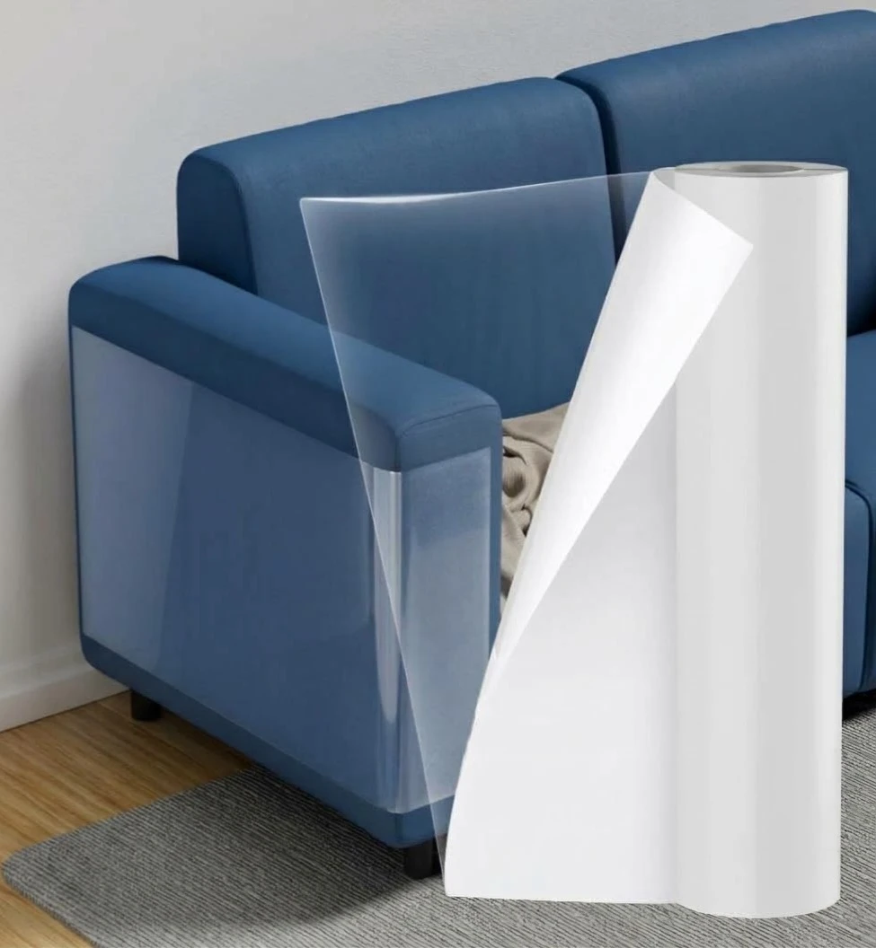 Clear Furniture Protector Roll Self-Adhesive 13"×16ft