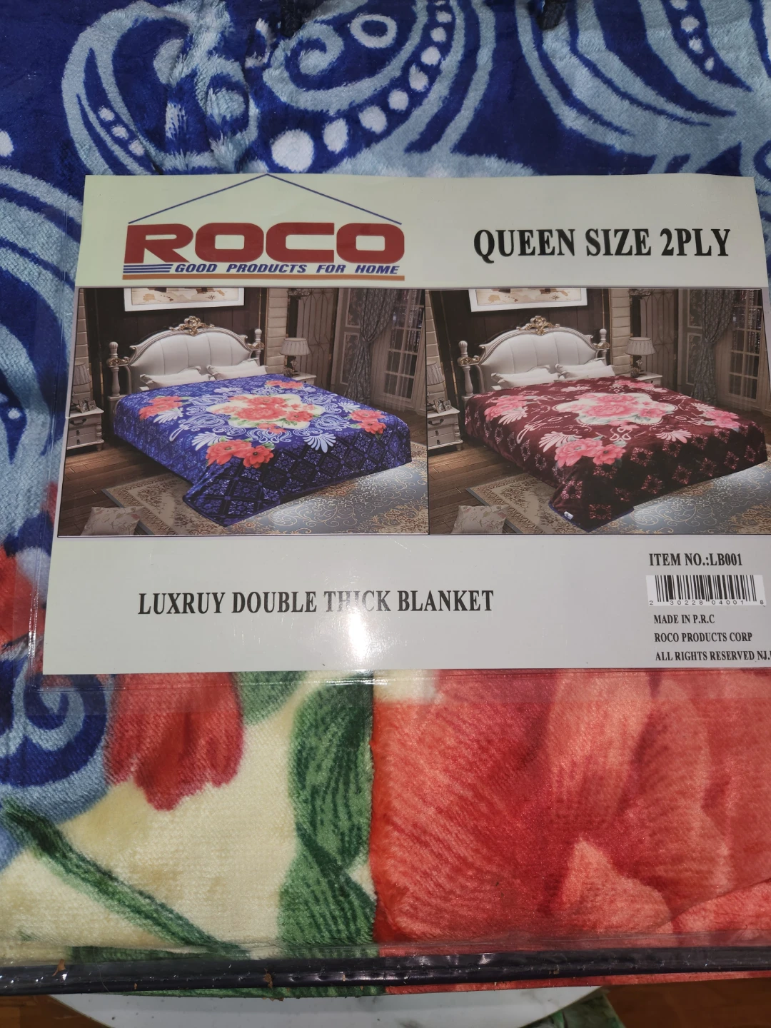 ROCO Queen Size 2-Ply Double Thick Blanket