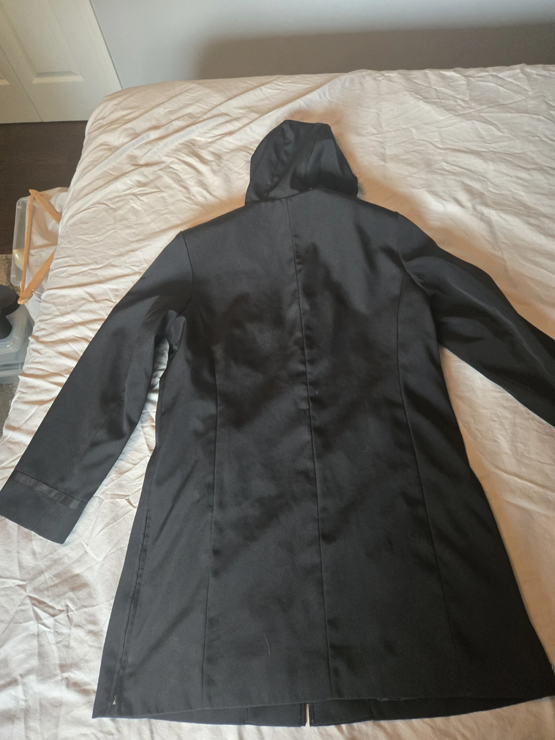 Anne Klein Black raincoat with hood - photo 2