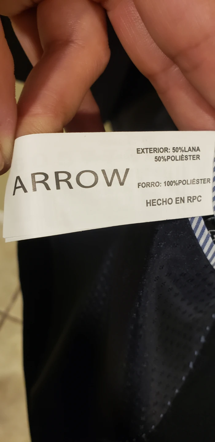 Arrow tailored 36/28 deep navy blue men's  Suit Set - photo 4