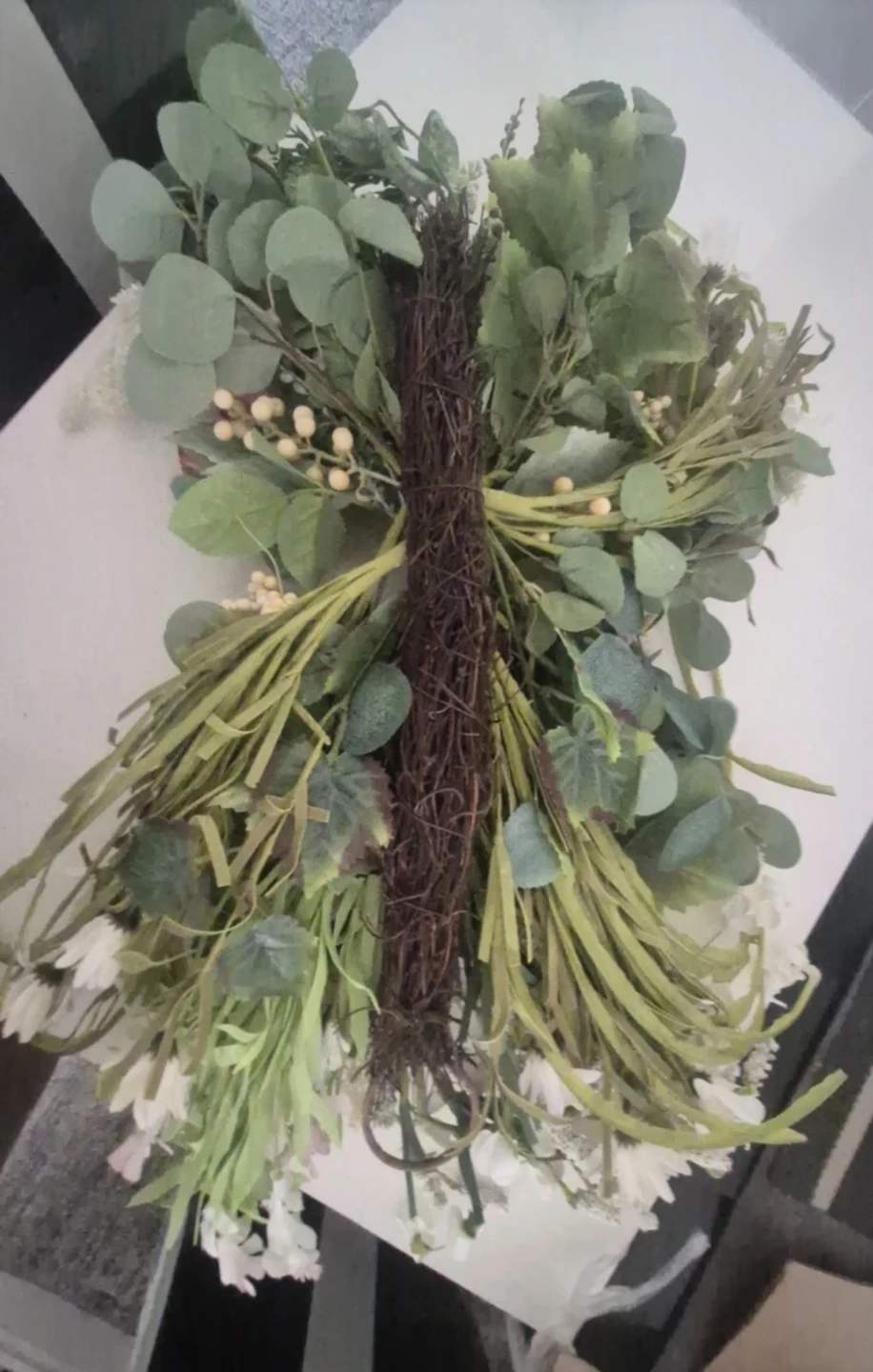 Artificial Floral Swag with Roses and Greenery - photo 3