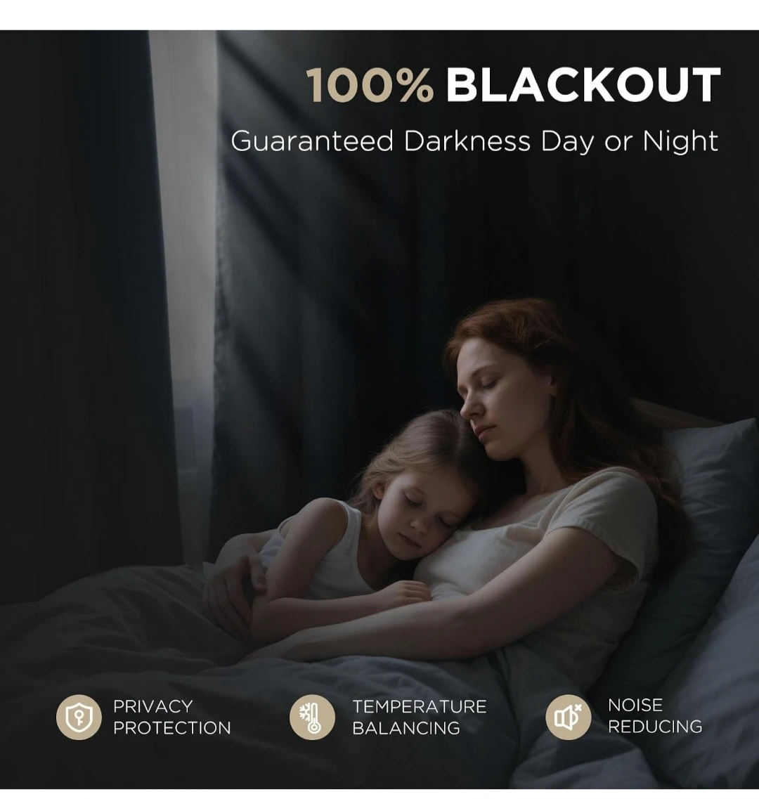 100% Blackout Thermal Insulated Curtains - photo 3