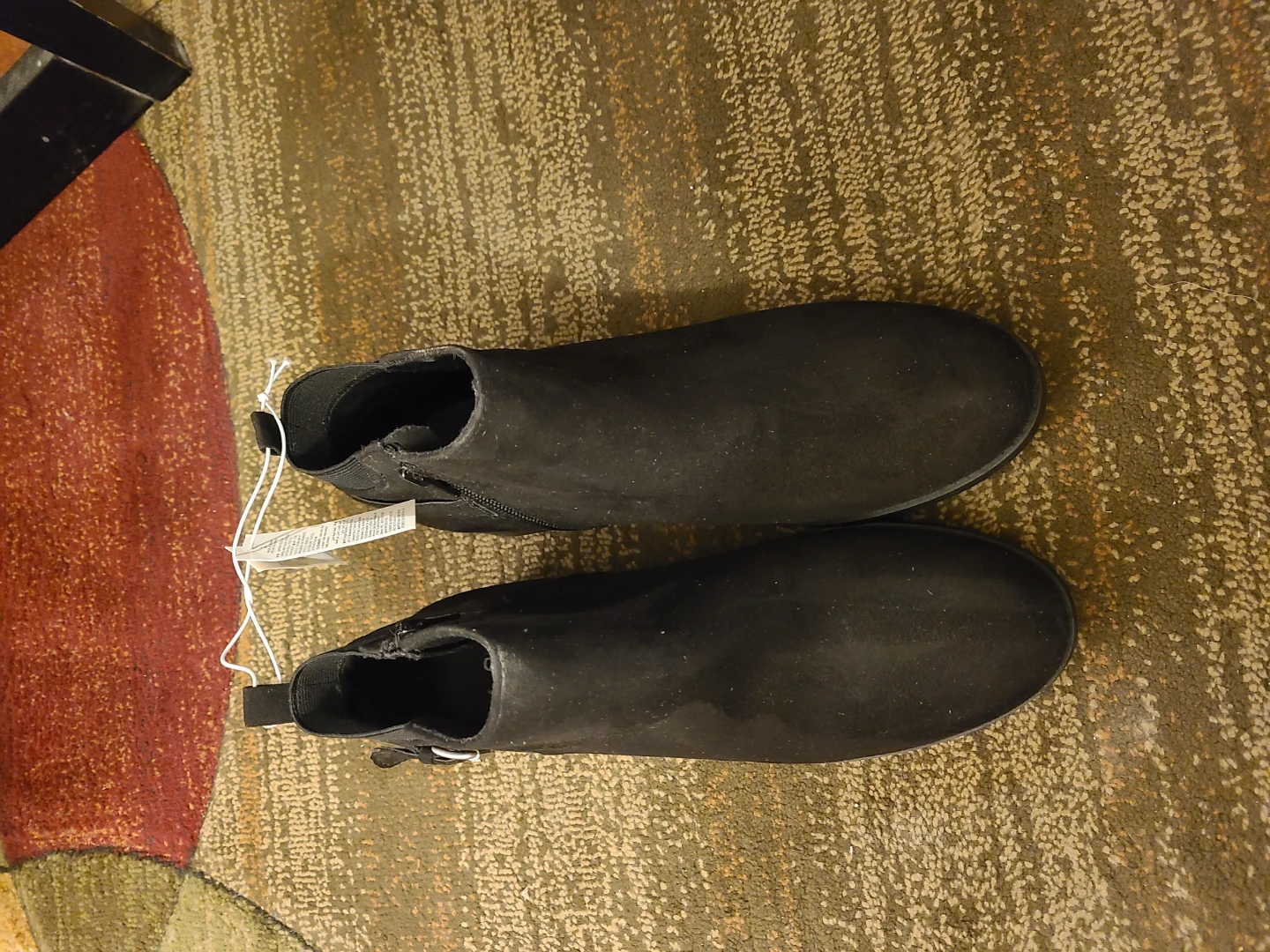 Black Women's Ankle Boots Size 9 - photo 2