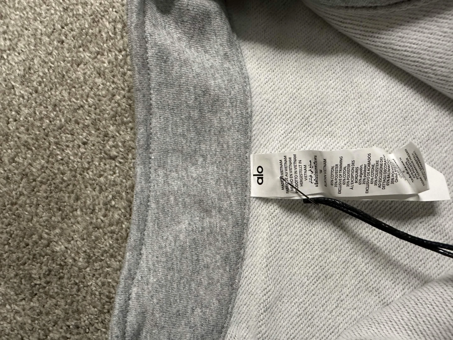 Alo Yoga Grey Half-Zip Pullover - photo 3