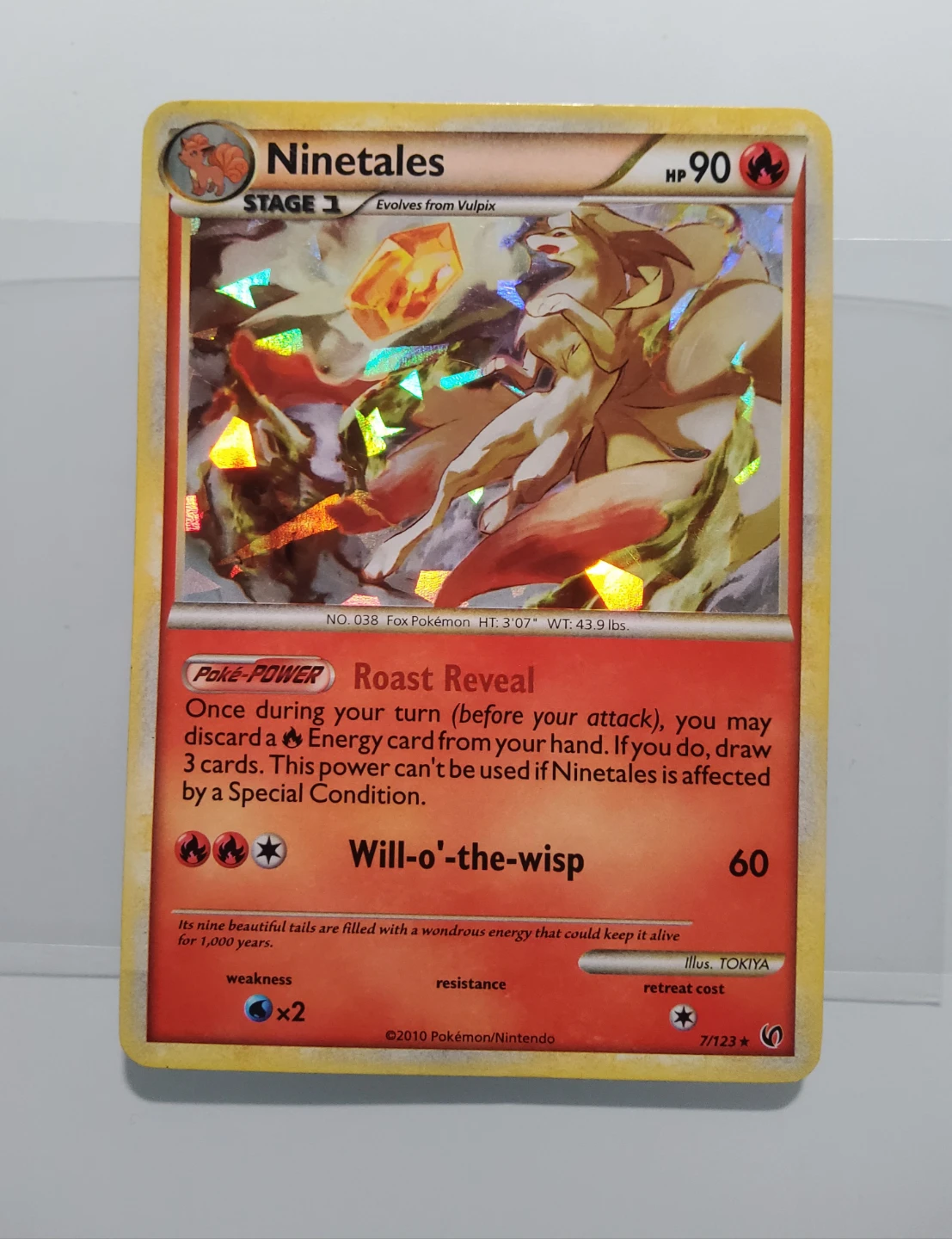 (offers) 2010 Rare Error/Misprint Ninetales 7/123 Cracked Ice - photo 2