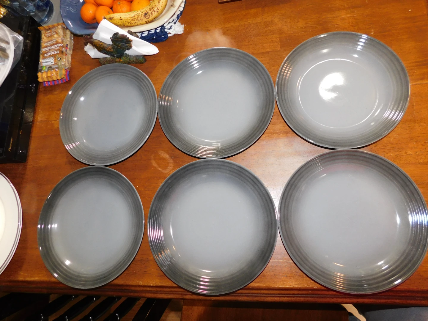 Set of 6 PC Stoneware Dinner Plates - photo 2
