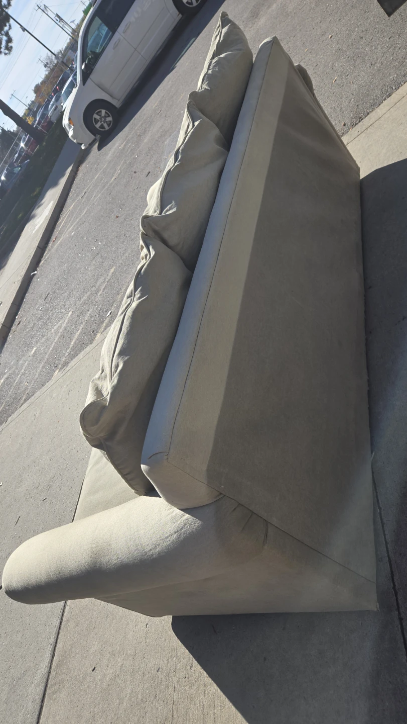 Beige Three-Seater Sofa - photo 3