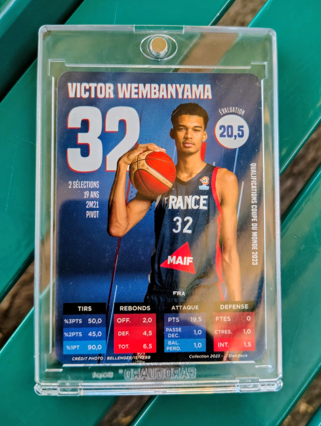 Victor Wembanyama Team France Slam Deck Trading Card