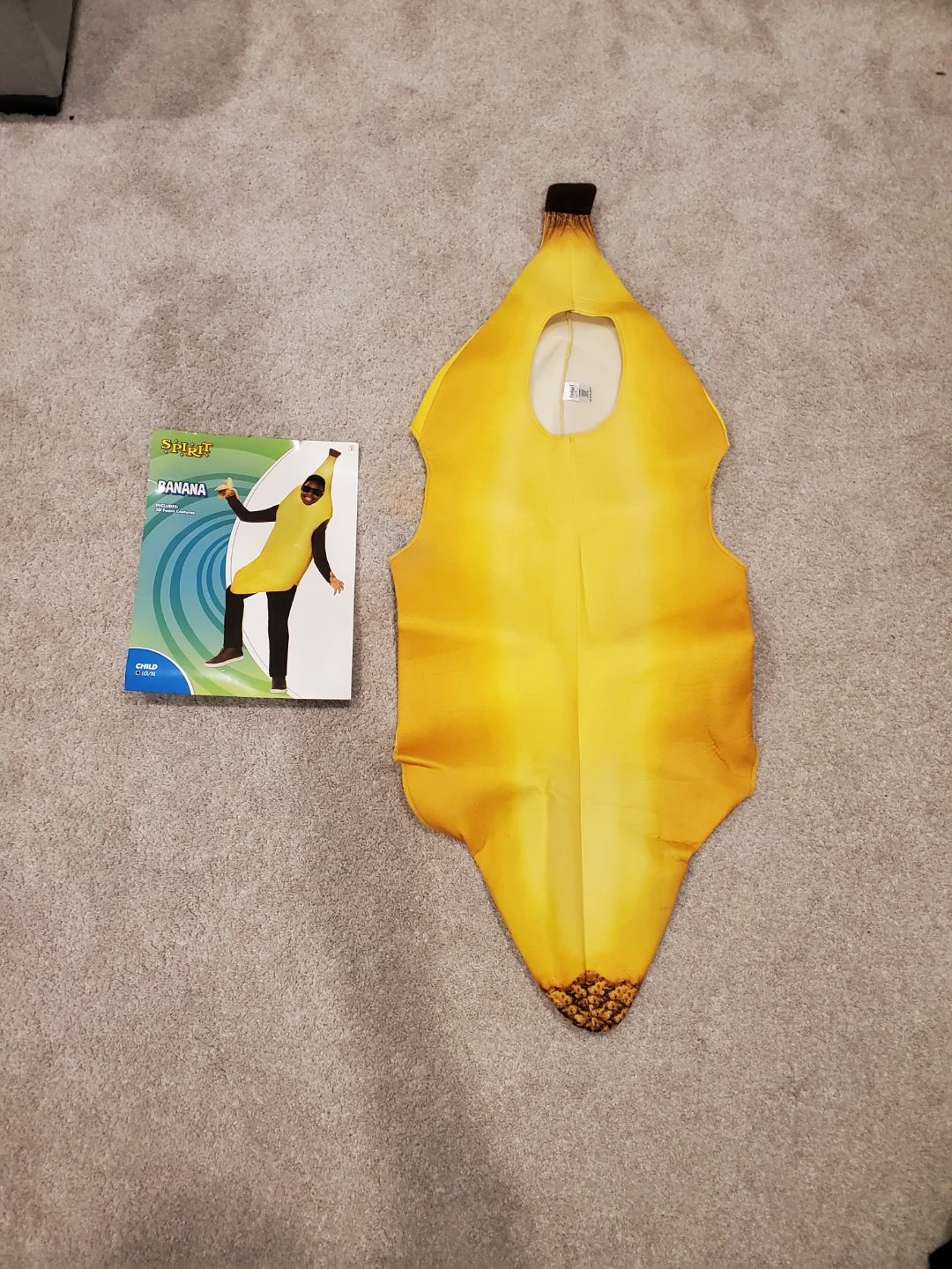 Spirit Halloween Banana Costume Child Size LG/XL