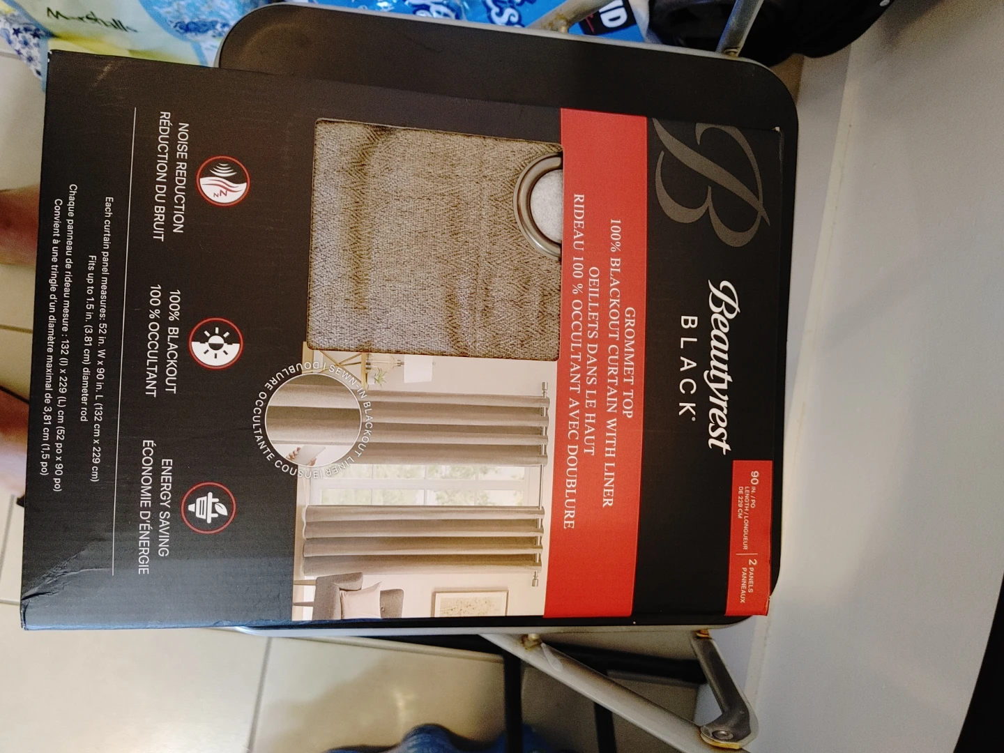 Beautyrest Black 100% Blackout Grommet Curtains - photo 4
