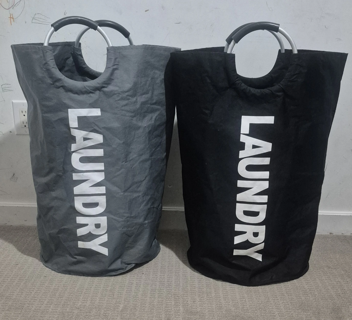 Set of Two Laundry Hampers
