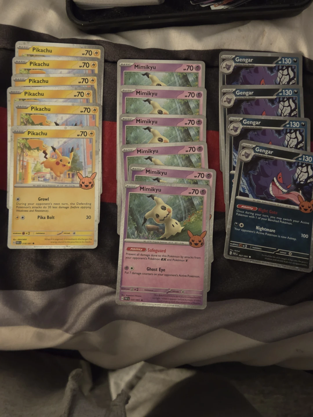 Assorted Pokemon Halloween Trick or Trade Cards