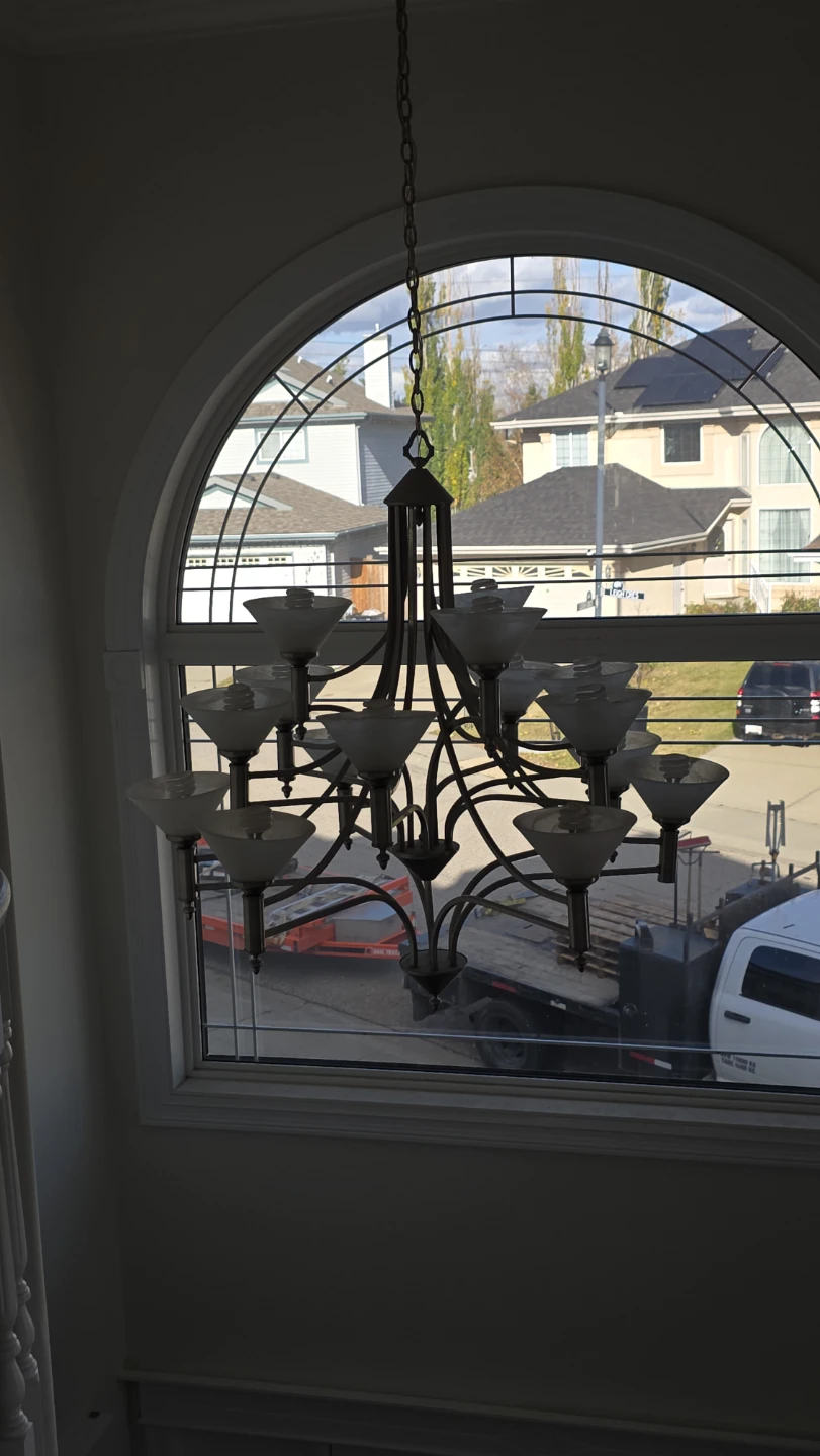 Large Brushed Nickel Chandelier - photo 2