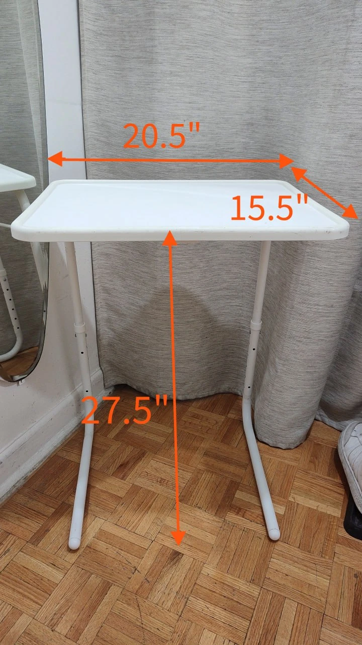 Table Mate II Folding TV Tray Table - Adjust 15.5"x20.5" - photo 2