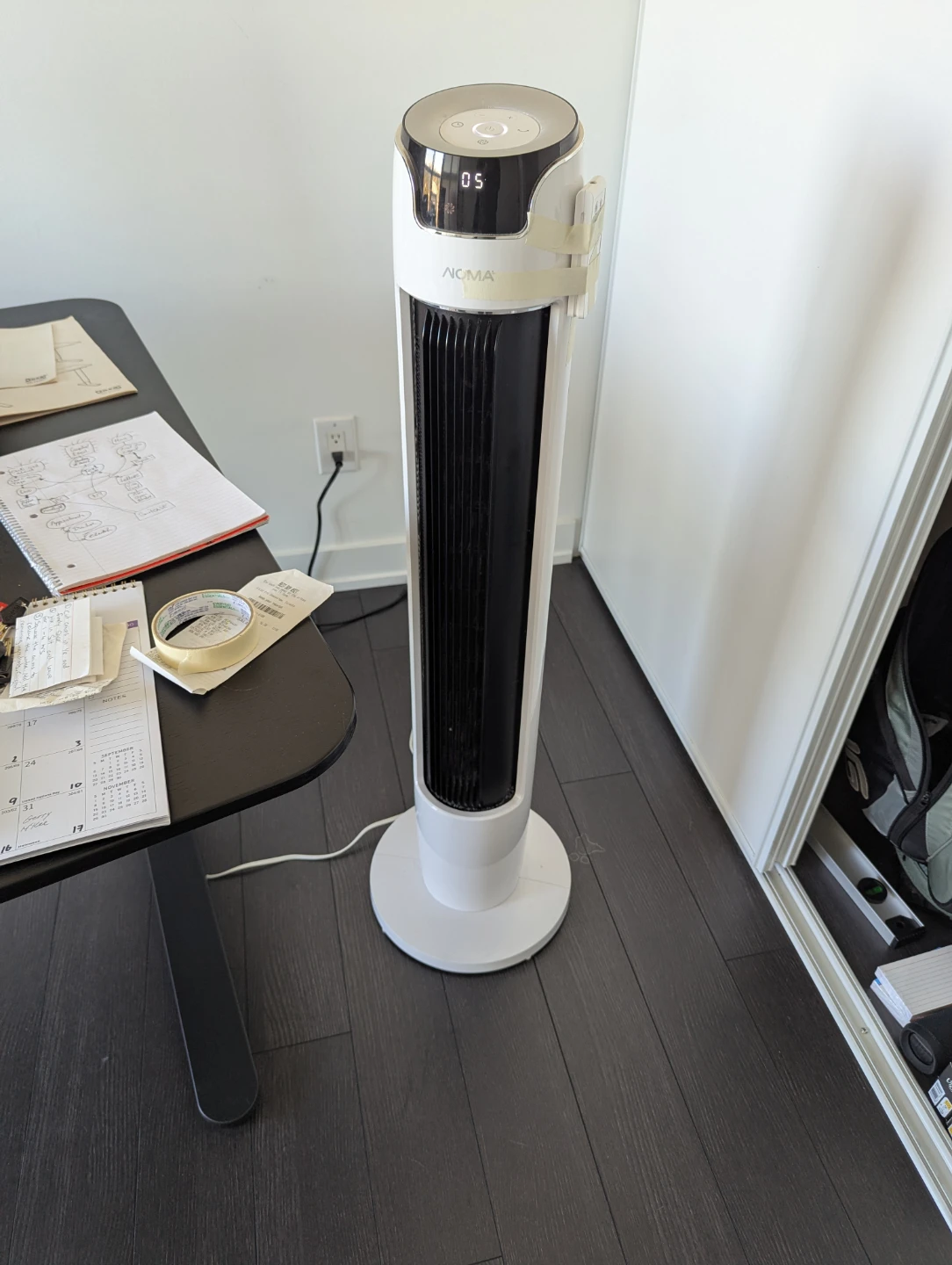 Noma White Tower Fan