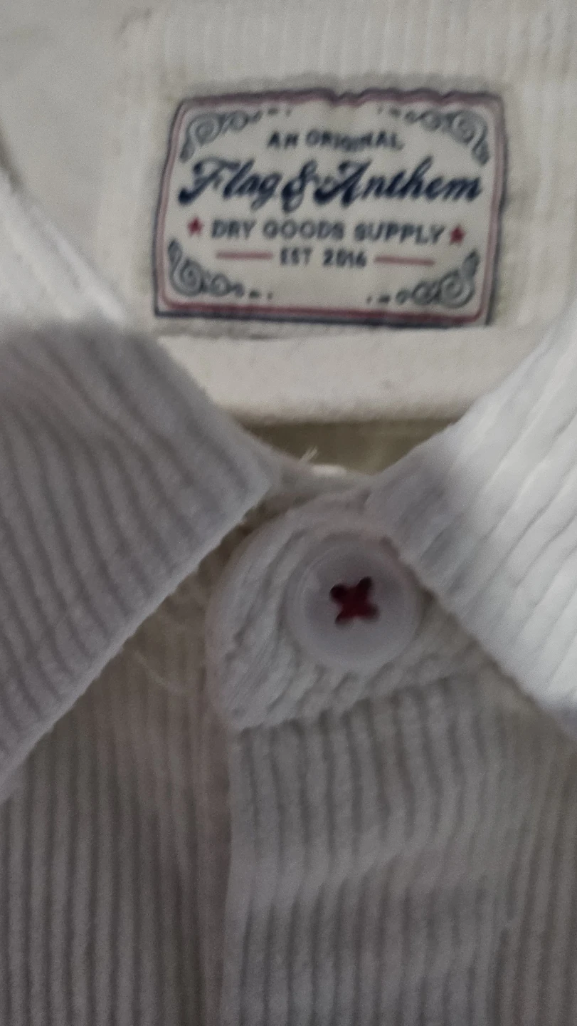 Flag & Anthem Cream Corduroy Shirt - photo 3