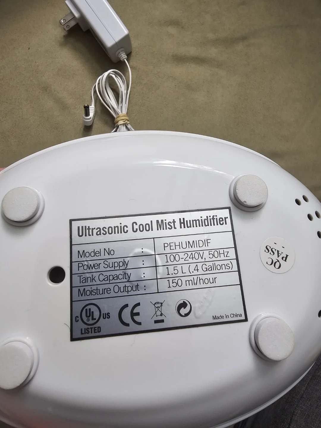 Pure Enrichment Ultrasonic Cool Mist Humidifier - photo 3
