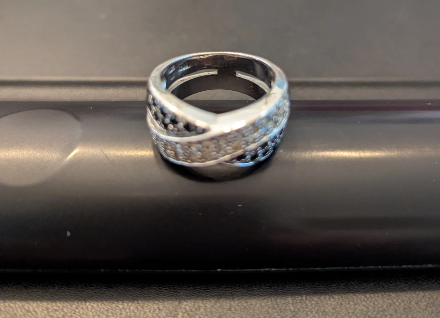 Crossover Pave Style  .925 Ring - photo 3