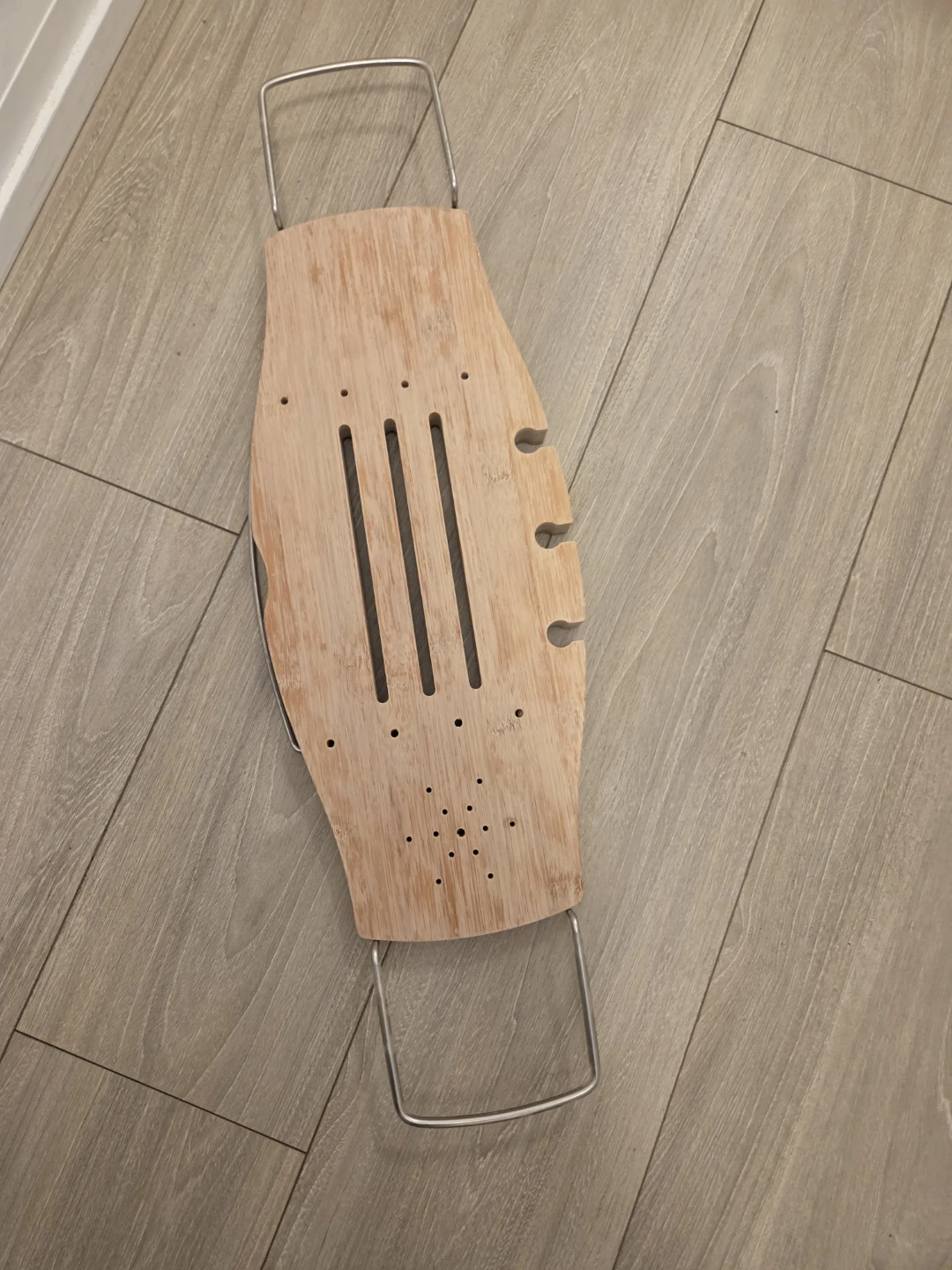 Adjustable Bamboo Bathtub Caddy Tray - photo 4