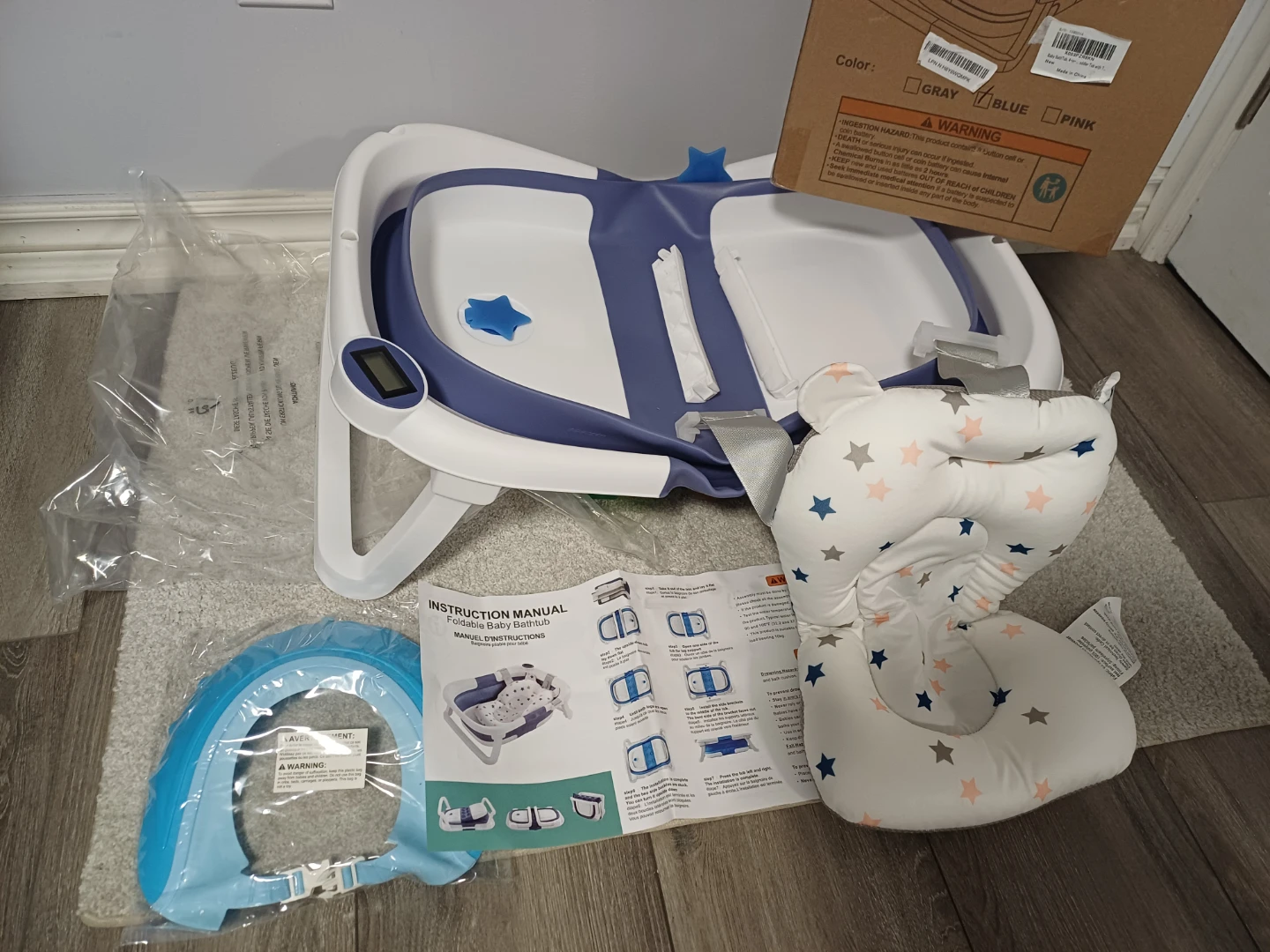 Foldable Baby Bathtub with Temperature Display - photo 4