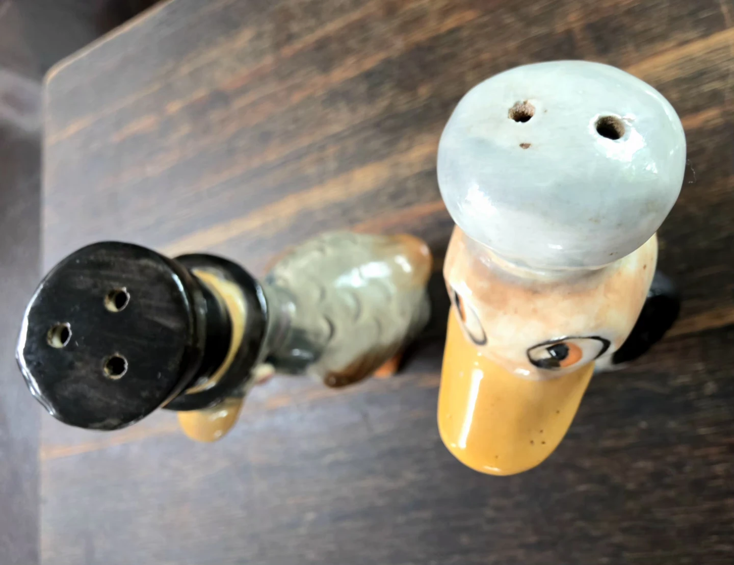 Vintage Ceramic Duck Salt and Pepper Shakers - photo 2