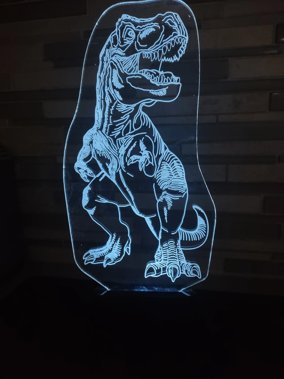 T-rex Etched Laser Night Light - photo 2