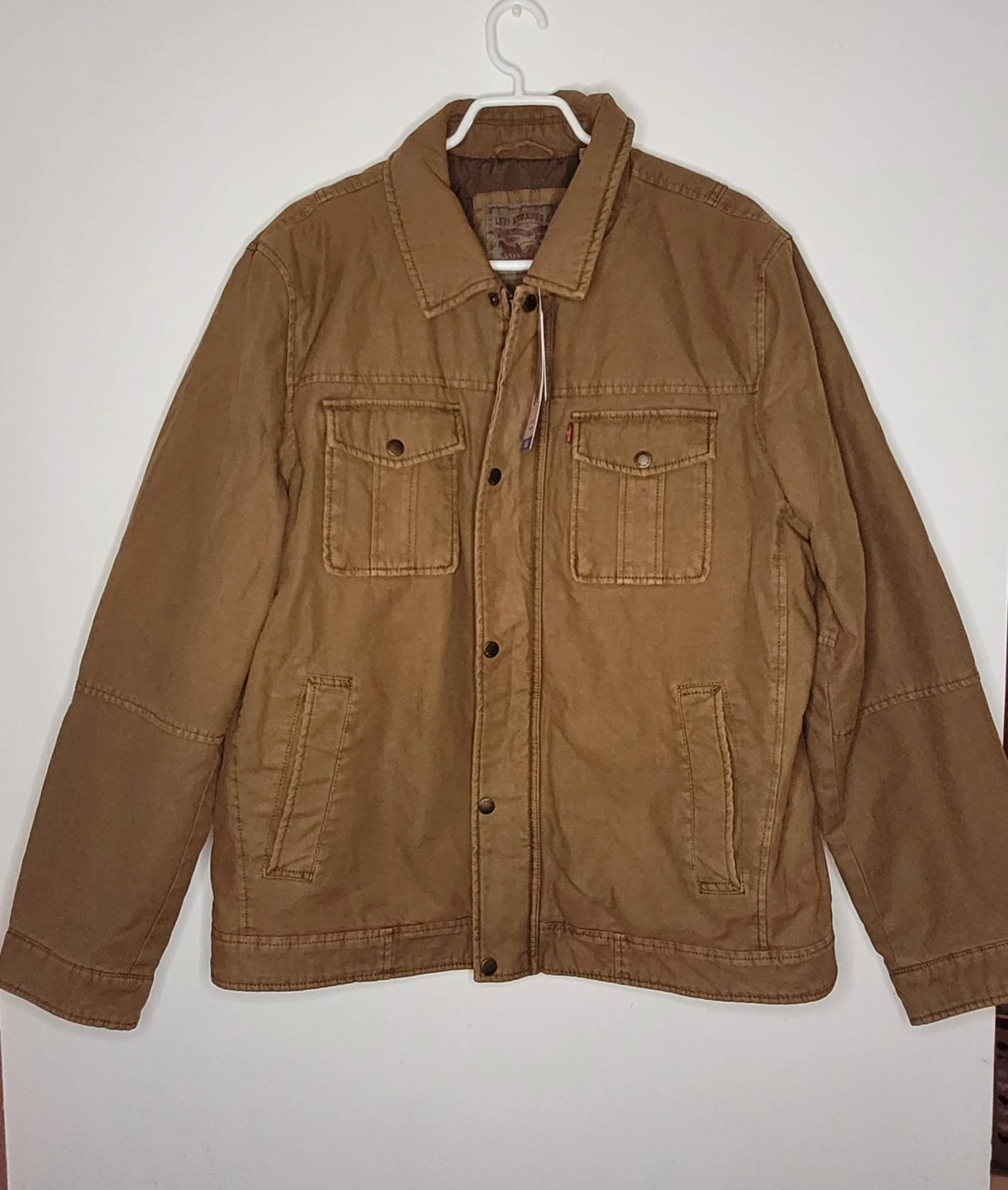 Levi's Canvas Trucker Jacket - Brown - photo 2