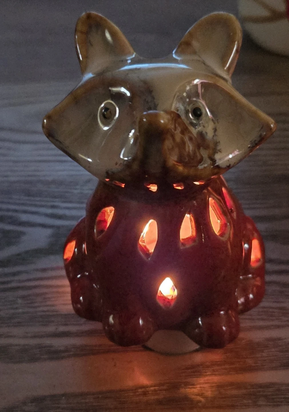Ceramic Fox Tea Light Holder