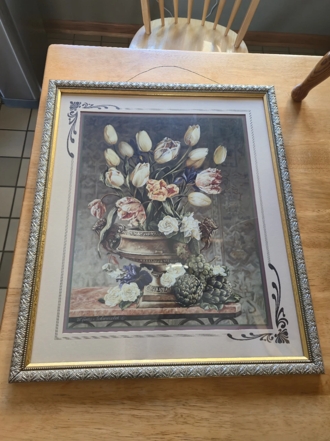 Home Interiors & Gifts Framed Floral Wall Art