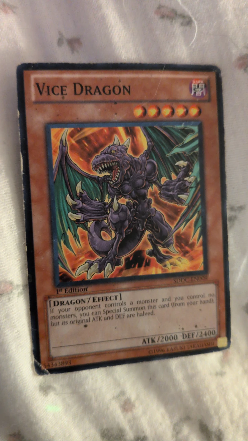 Vice Dragon 1st Edition Trading Card