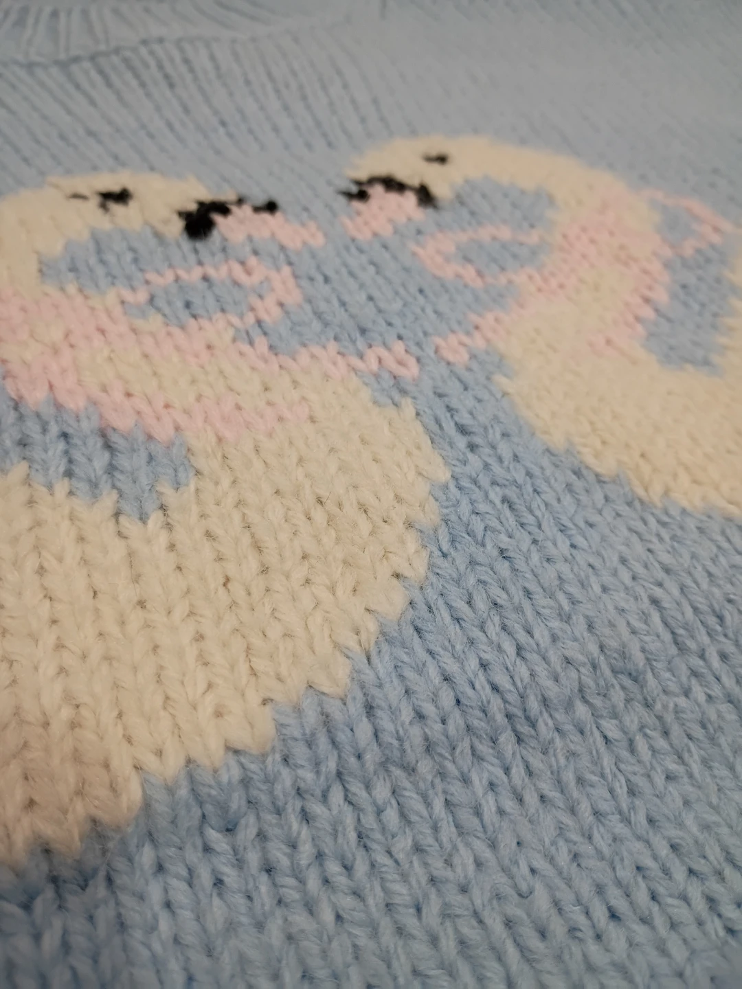 Brand new !!!Primark Light Blue Swan Knit Sweater - photo 2