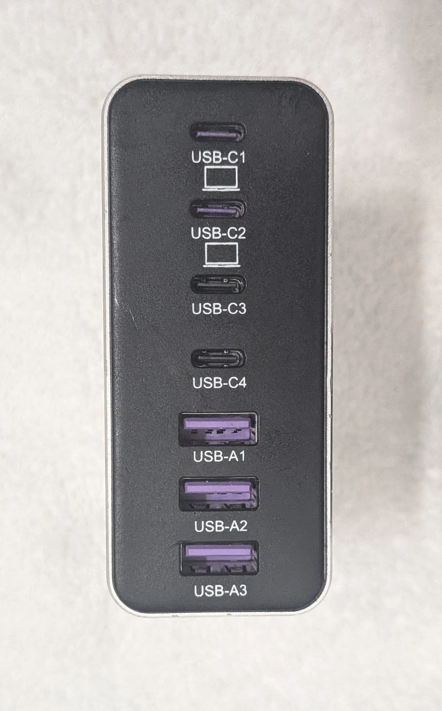 MEKIOJEO 7-Port USB-C GaN Fast Charging Station (65W Laptop)