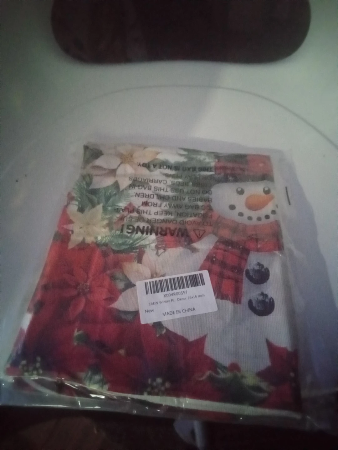 ZAFW Winter Christmas Decorative Pillow Cover