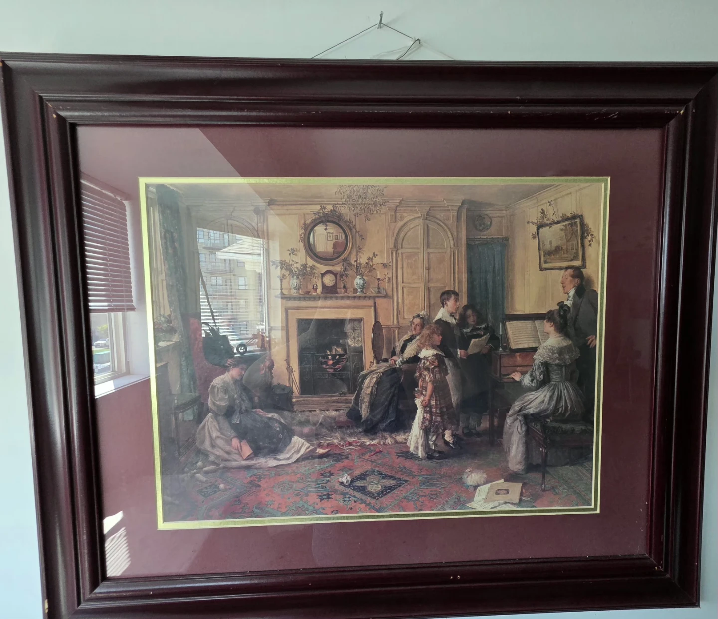 Framed Print of Victorian Interior Scene
