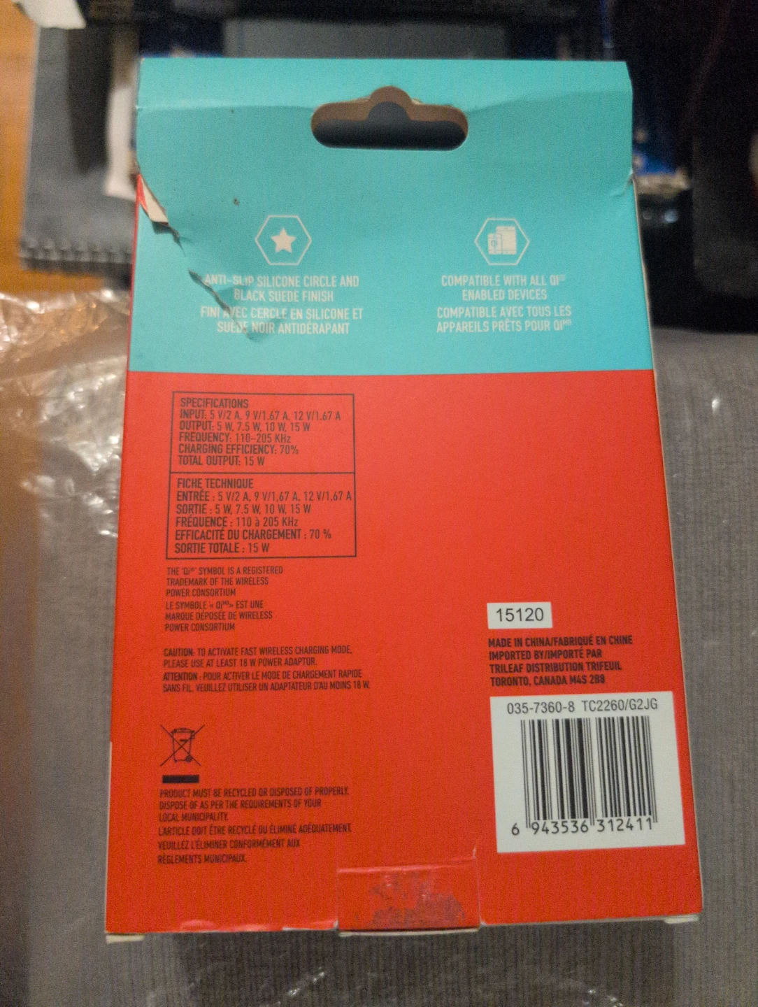 Blue Hive 15W Qi Fast Wireless Charger - photo 2
